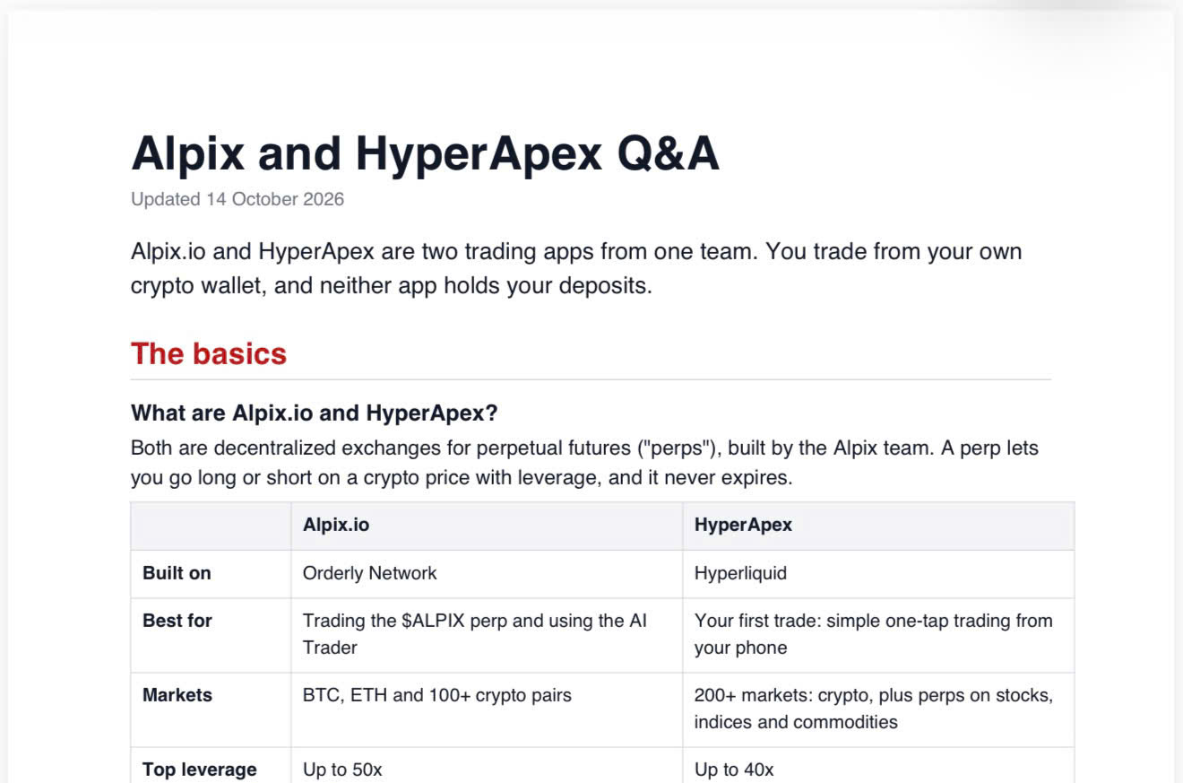 Alpix Q&A