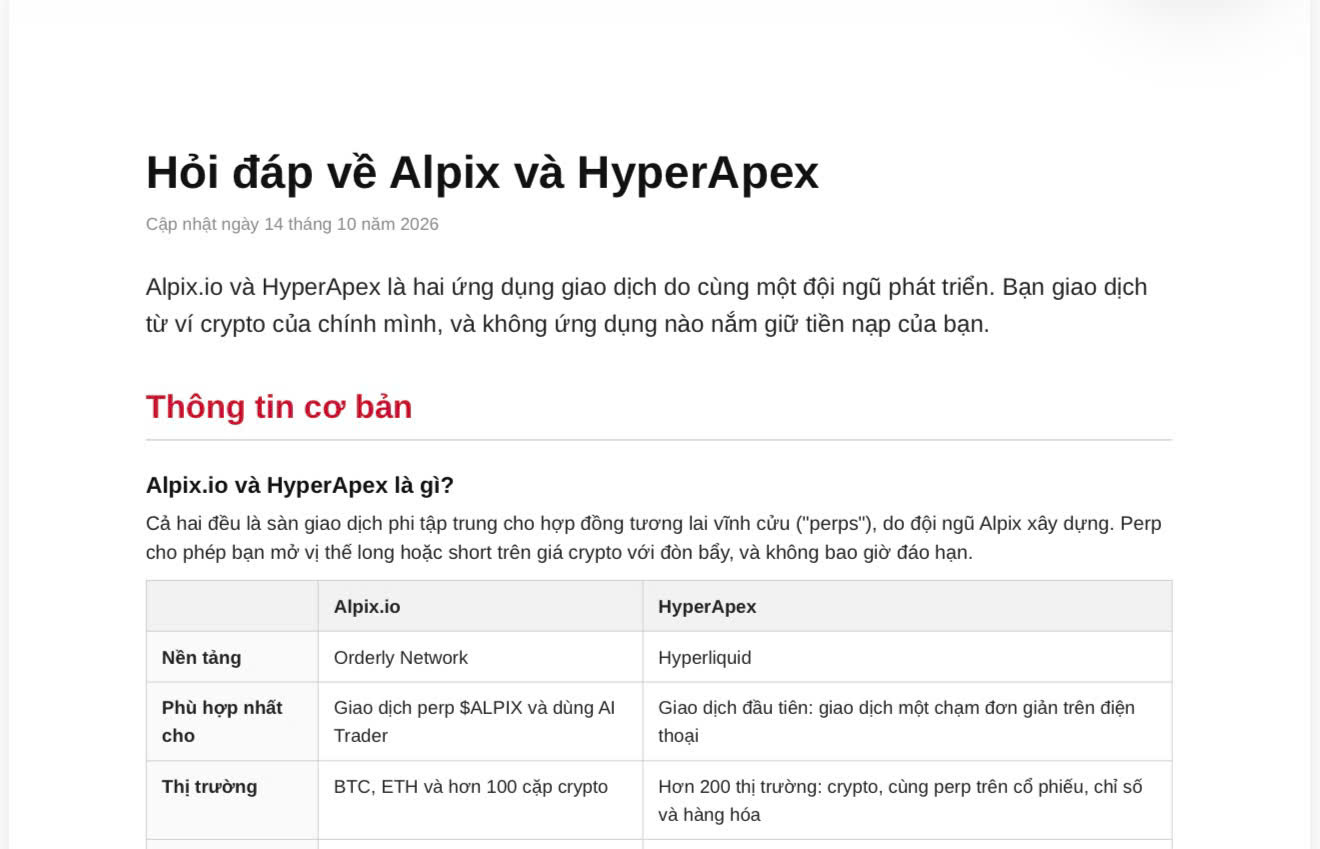 Alpix Q&A VN